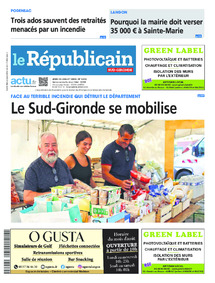 Le Républicain Sud-Gironde, Une du jeudi 30 juillet 2026