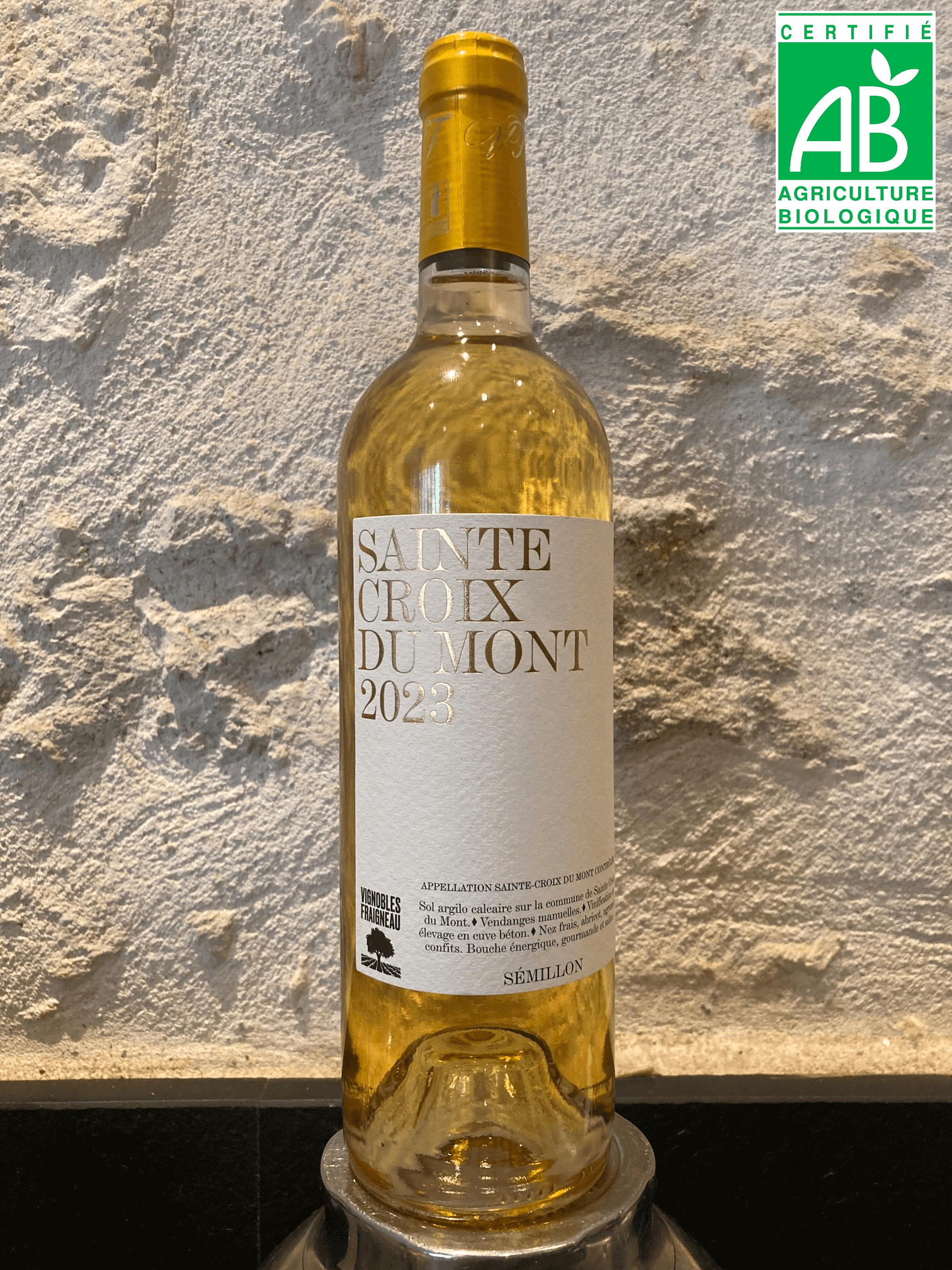 Sainte-Croix-du-Mont / Domaine des palmiers / Bio / 2023 / 75 cl