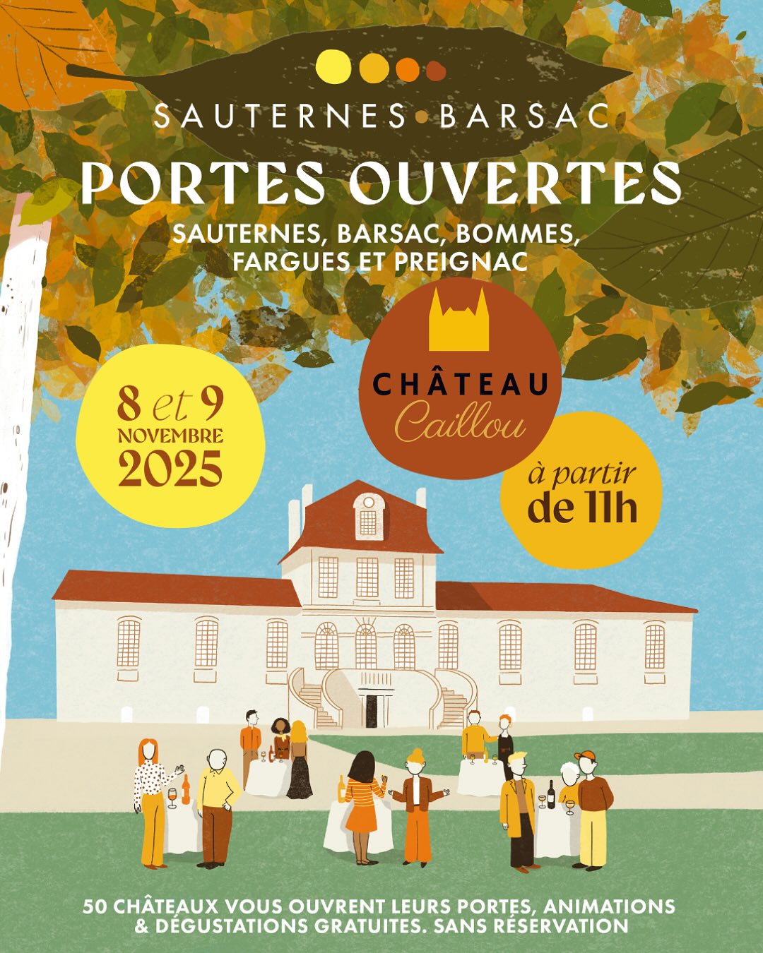 🍇 VISITE & DÉGUSTATION Des visites libres de nos installations techniques seront proposées tout au long du week-end pour découvrir l’univers de notre propriété. Dégustation de notre vin rouge, Bordeaux Blanc Sec, Crémant de Bordeaux et nos incontournables vins liquoreux. 🍔 RESTAURATION Un food truck sera présent de 12h00 à 15h00 pour proposer une restauration conviviale. 🦪 Plateaux d’huîtres : dimanche 9 novembre, 12h00 – 15h00 🎨 ANIMATIONS Dimanche 9 novembre, Helen Woods animera un atelier poterie de 14h30 à 16h30 et présentera également ses créations tout au long de la journée. 👉 Réservez votre créneau ici : https://forms.gle/rKRzrgfpUFJwLQoX7 📍 Entrée libre – Tout le programme sur www.sauternes-barsac.com On vous attend ! #vignes #wine #winemaker #oenotourisme #tasting #bordeauxwinetrip #vinsdebordeaux #SauternesBarsac #sauternes #barsac #CréateursDAromes #vinsdebordeaux #bordeauxwine #JPO2025 #JPOSauternes