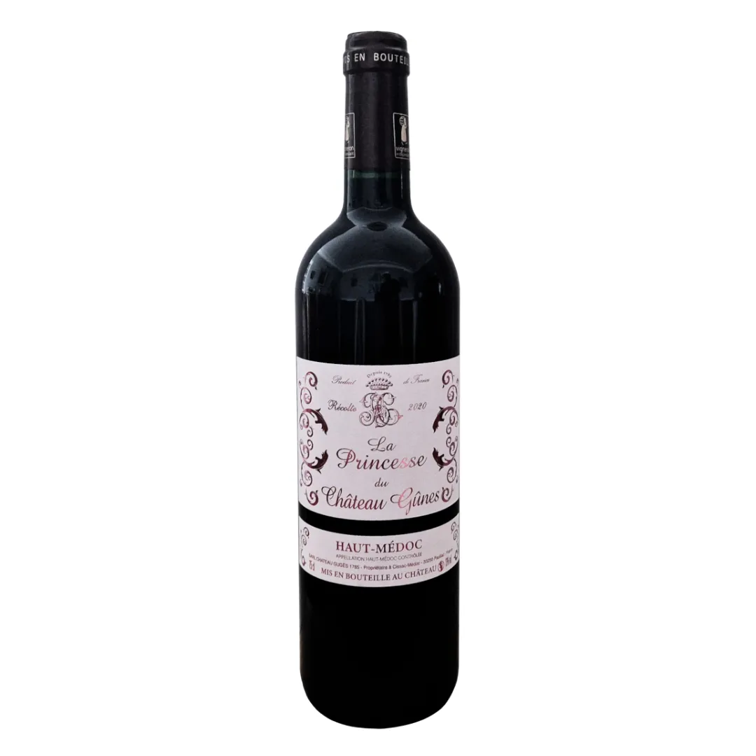 La Princesse du Château Gunes 2020, A.O.C Haut-Médoc, Red Wine, 75 cl