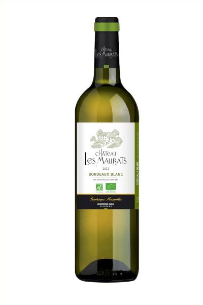 Vin blanc bio Chateau les Maubats 2023
