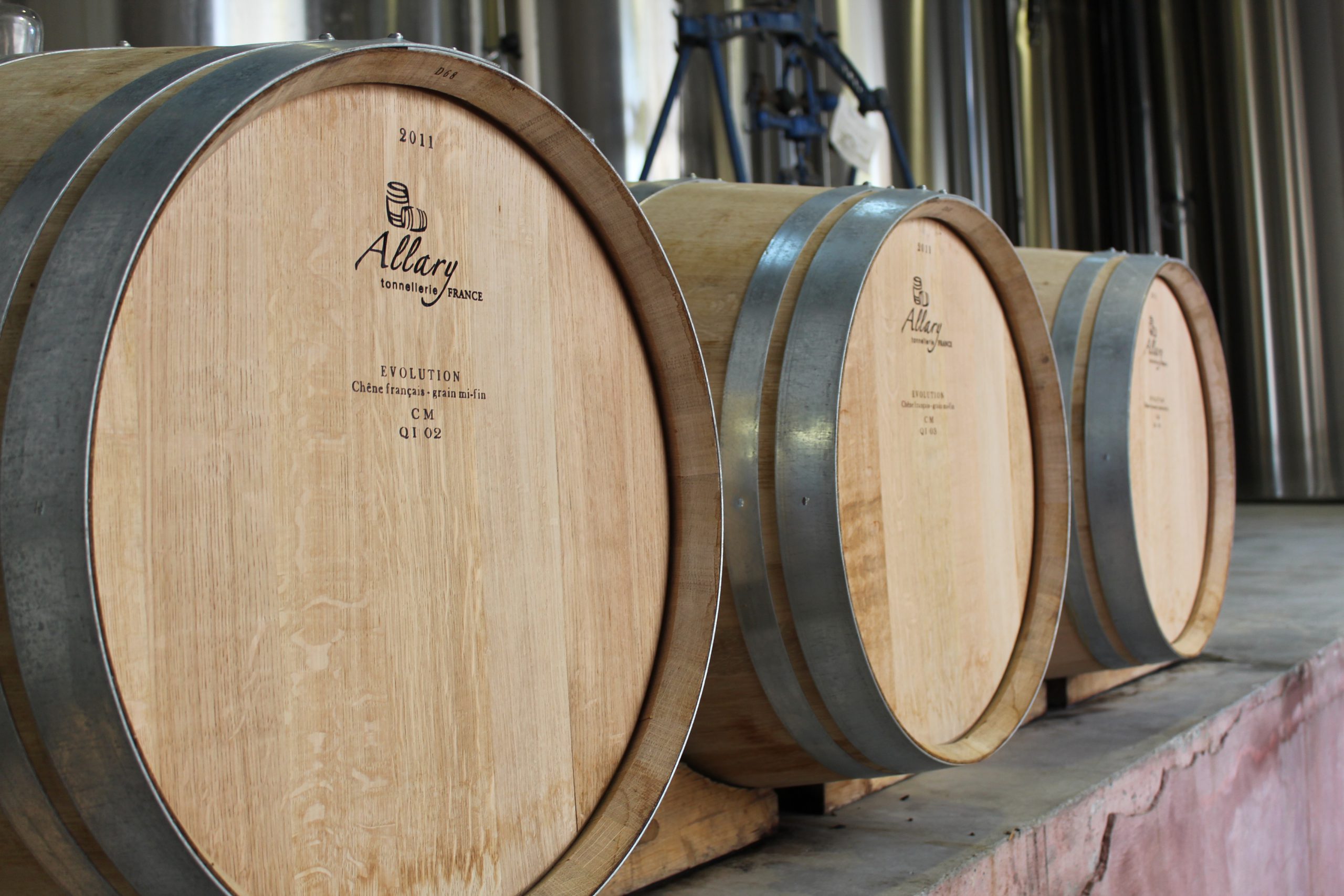 Chai à barriques des vignobles Massé