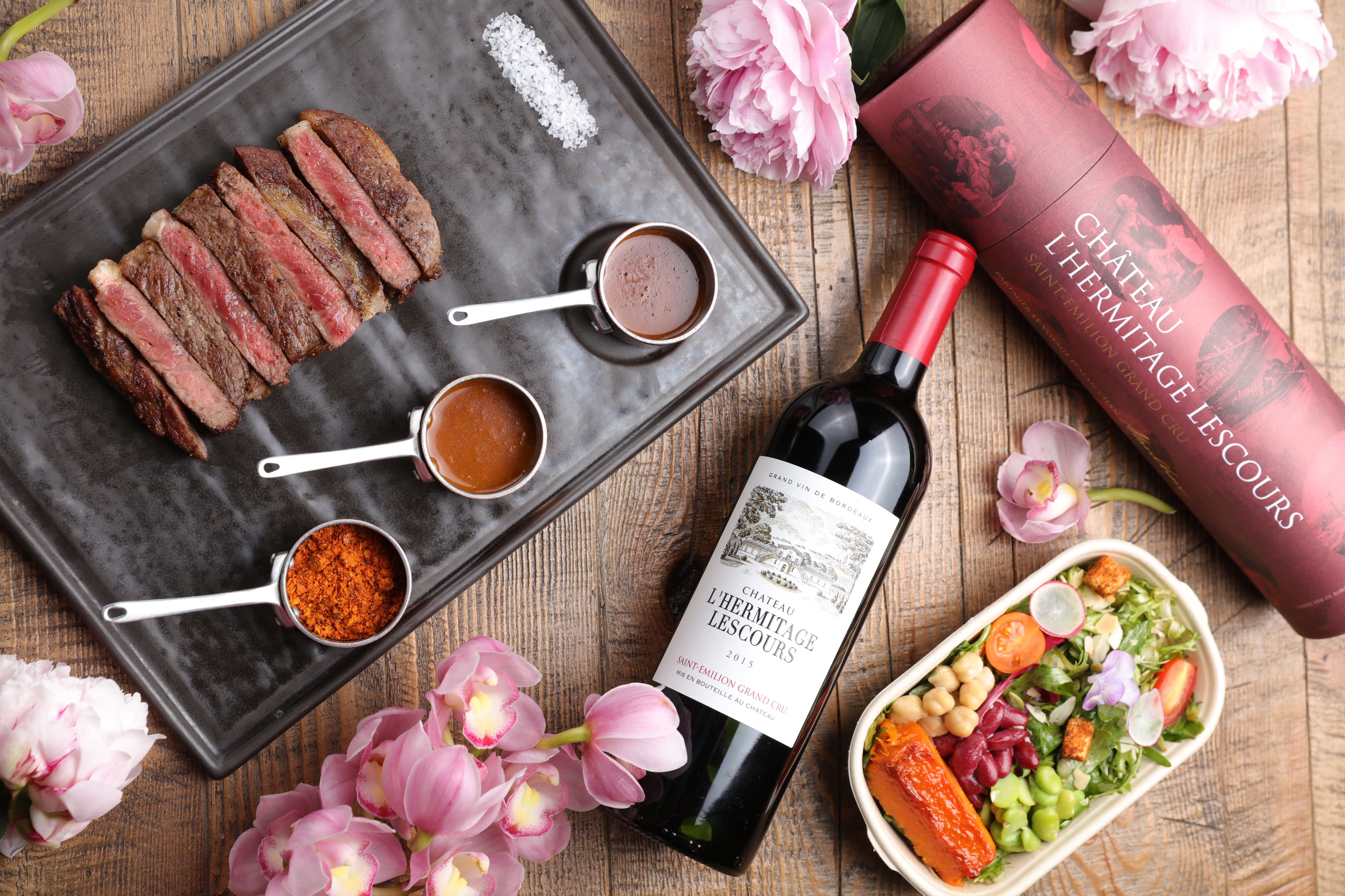 Wine and food pairing at Château L'Hermitage Lescours