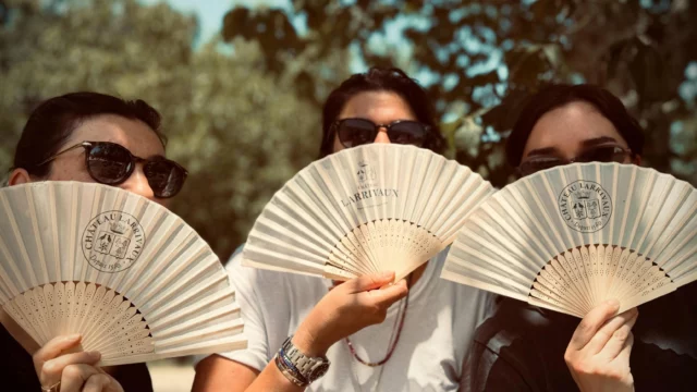 Definitely summertime at Larrivaux! #madeinmedoc #vinsdebordeaux #bordeauxwine #womaninwine #womeninwine