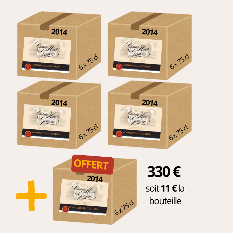 Château Haut-Goujon, AOP Montagne Saint-Émilion, 2014 - Offre 4 Cartons – Image 2