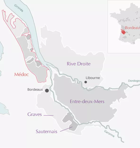 La région du vin Château Brillette Cru Bourgeois