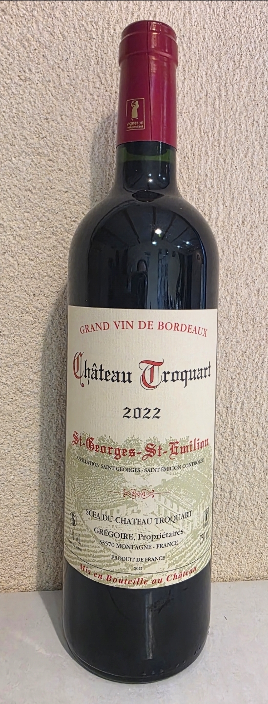 AOC Saint Georges Saint Emilion - Chateau Troquart 2022