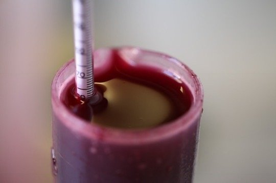 Calcul de densité pendant la fermentation au Château des Annereaux, un élément clé du processus de vinification
