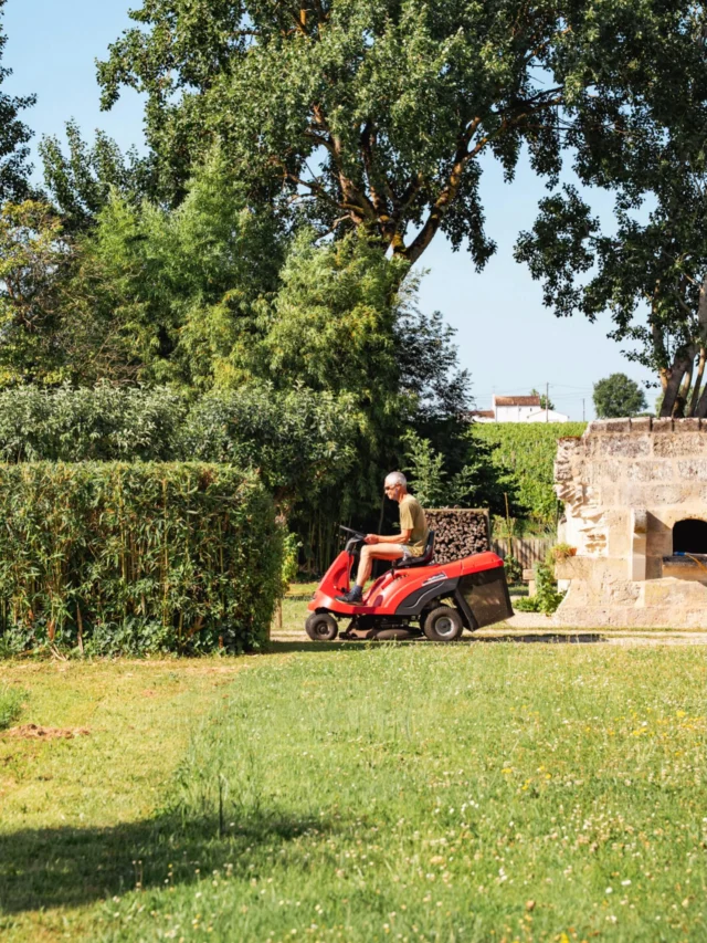 Prendre soin du paysage comme de la vigne.	  Caring for the landscape as we care for the vine.	  . . . . 📷 @u_trema_ #chateauhautsegottes #saintemilion #bordeauxwine #vin #jardindeden