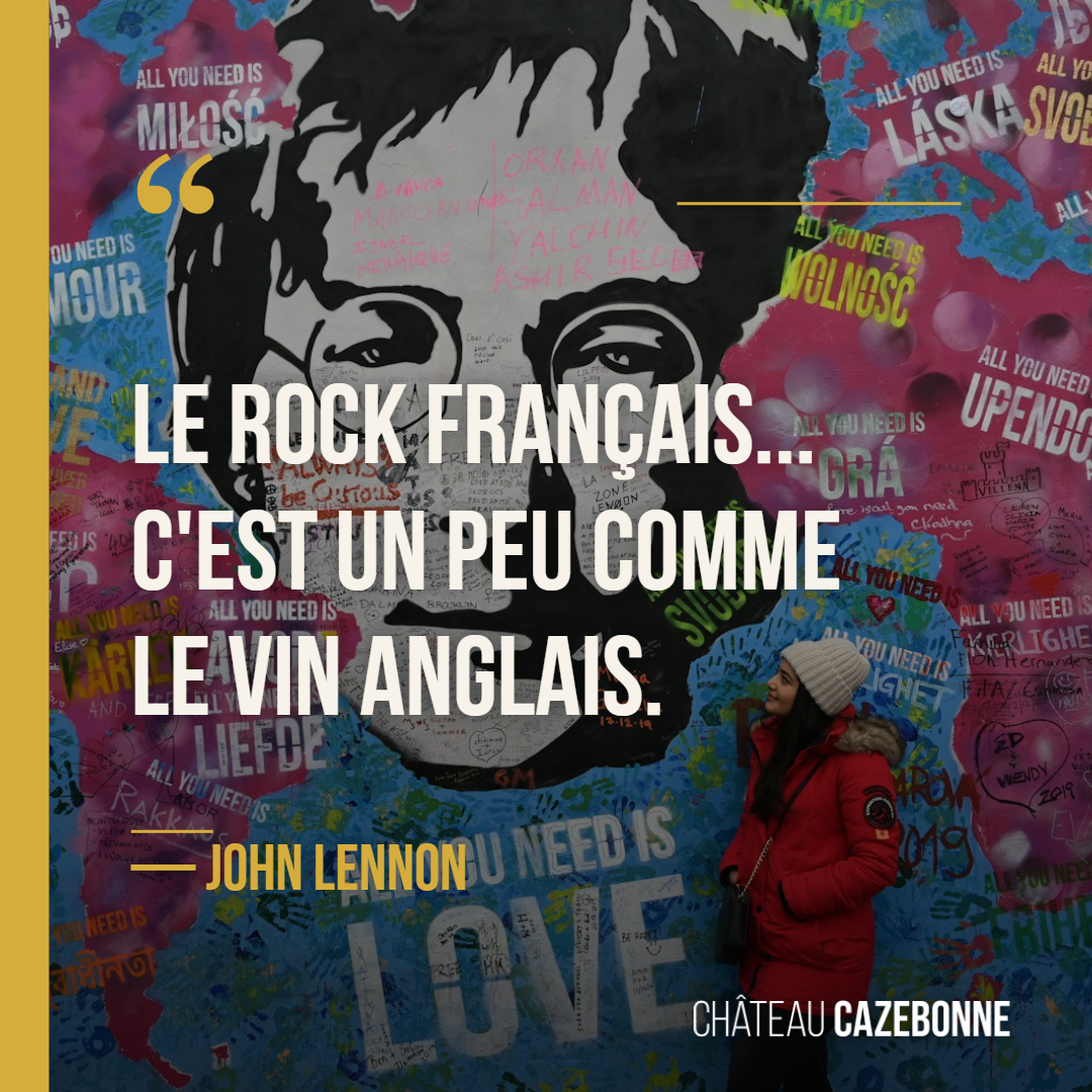 John Lennon et le vin français