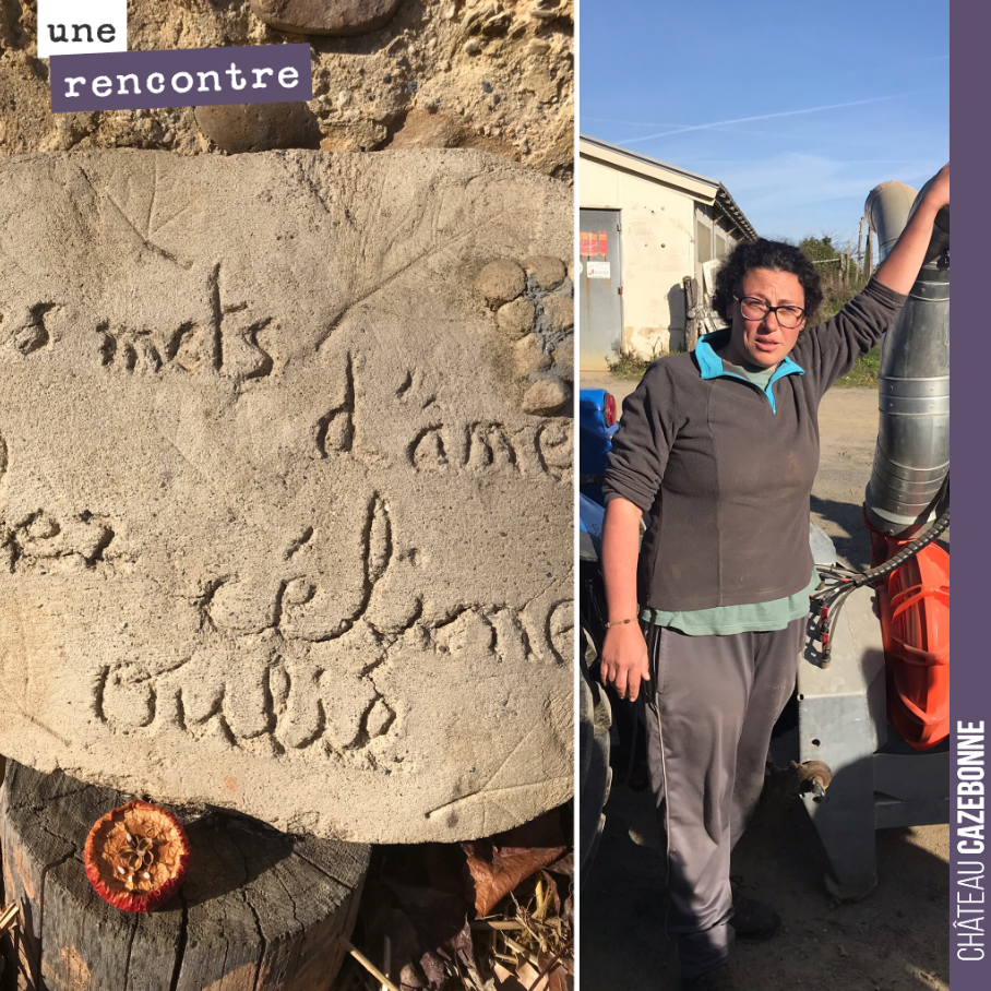 Très belle rencontre hier chez Céline Oulié du Domaine Les mets d’âme à Madiran, pour parler de sa pratique de la biodynamie.
Merci de ton accueil.