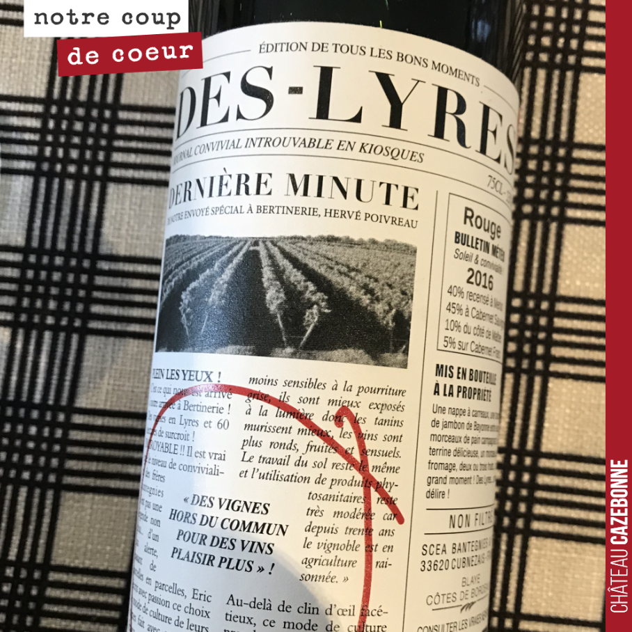 J’adore cette étiquette.
Très originale.
Vous en pensez quoi ?