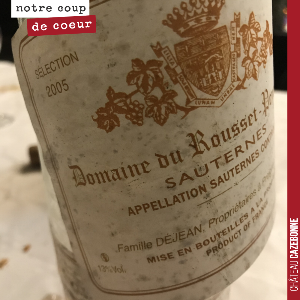 Fin de soirée.
Les étiquettes se décollent !
Crème de tête 2005