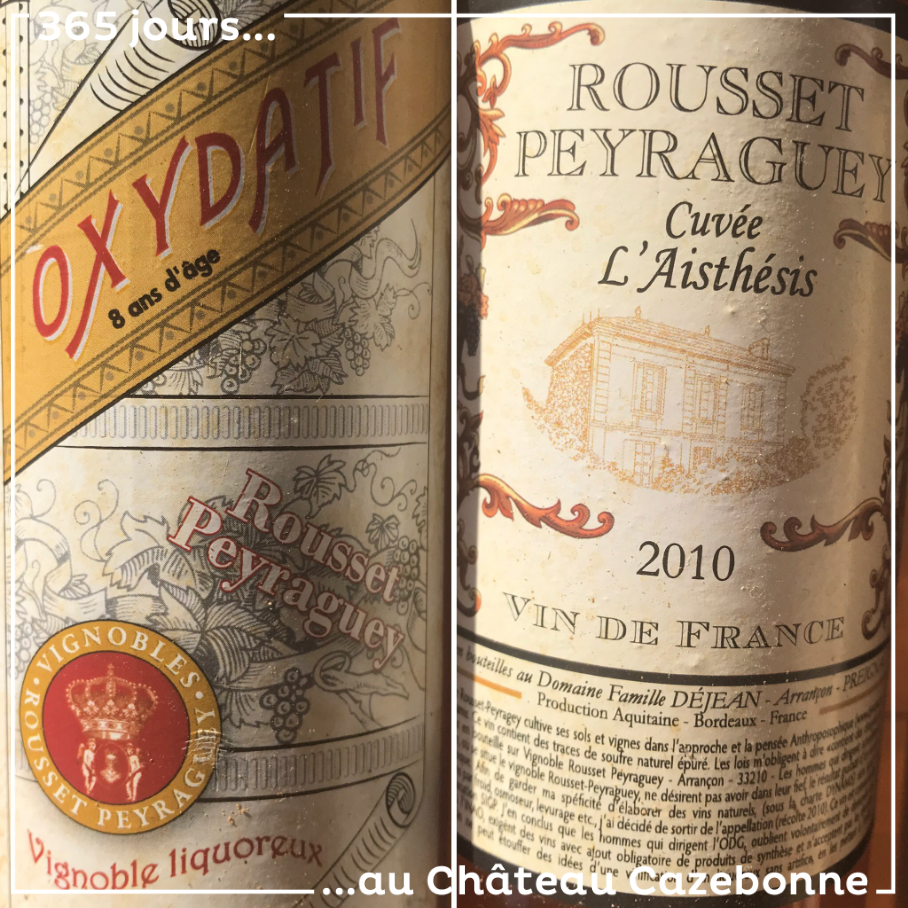 On a redégusté les vins de Rousset-Peyraguey (Sauternes). Coup de cœur pour son 2010 oxydatif.
Hors norme.