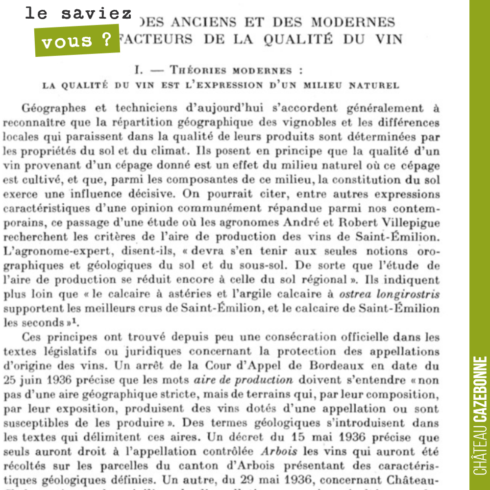 Passionnant de se replonger dans l'histoire pour comprendre ce qui a permis l'émergence de grands vins.
Dans la Querelle des anciens et des modernes sur les facteurs de la qualité du vin (1952),...