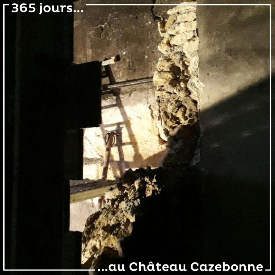 Les travaux continuent dans notre futur chai d’élevage.