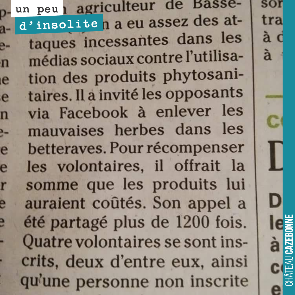 Cette brève issue d’un journal et relayée sur les réseaux sociaux, pose la question du coût de l’agriculture biologique.
L’agriculture d’après guerre n’a eu de cesse que d’augmenter sa productivité...