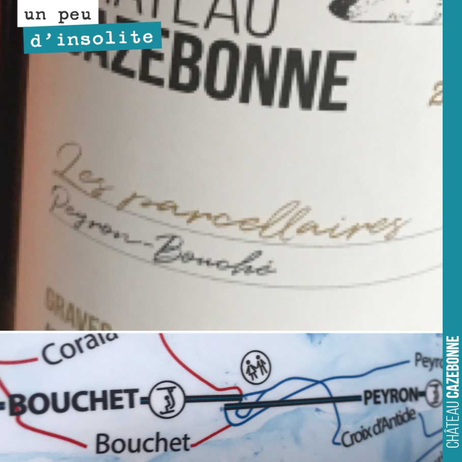 Un client de passage à Val Thorens nous a envoyé la preuve que c’est la station parfaite pour déguster notre cuvée parcellaire Peyron-Bouché au pied des pistes... du même nom ou presque.