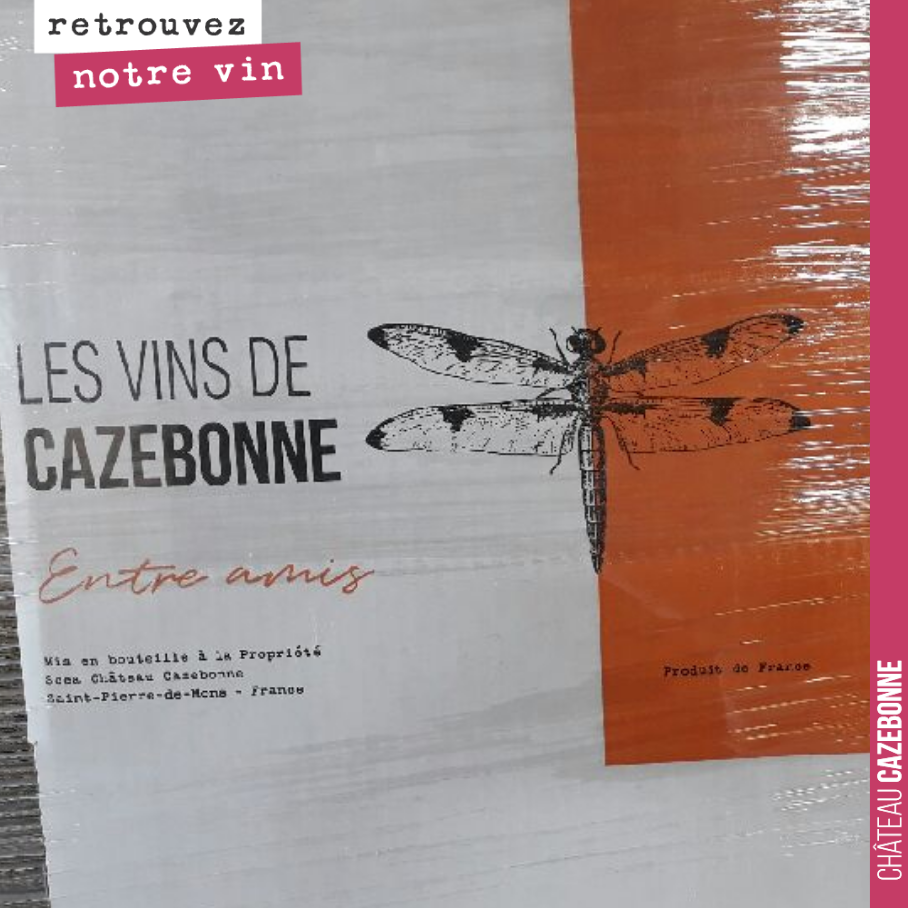 Ça y est ! On a enfin reçu les cartons de Cazebonne. On va pouvoir étiqueter et mettre en cartons nos vins la semaine prochaine et faire les expéditions vers nos clients en attente.