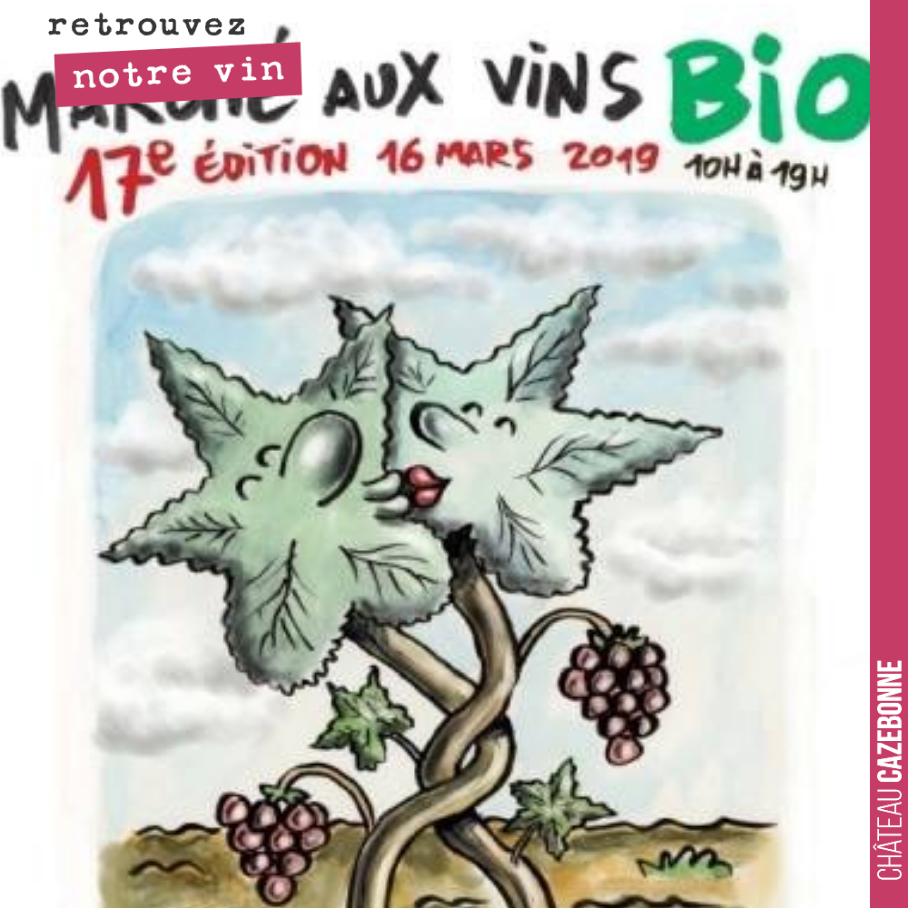 Retrouvez nous Samedi prochain au salon des vins Bio de Montreuil, pour déguster les deux premiers vins de Château Cazebonne sur le millésime 2017.
Vous nous retrouverez sur le même stand que Clos ...
