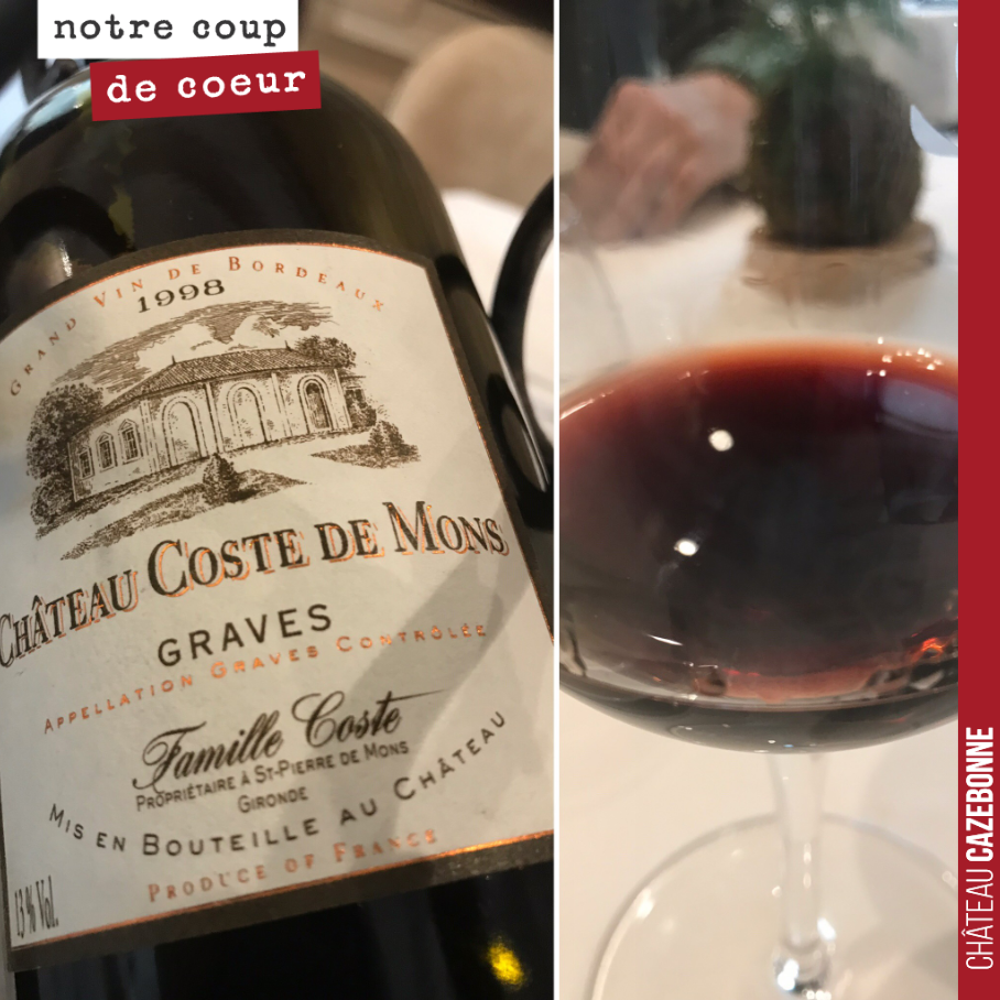 Quel bonheur de goûter ce vin de la Famille Coste.
D’abord, parce qu’il est signé par un grande famille du vin de Bordeaux. Pierre Coste était un grand négociant, érudit et écrivain. Les vins de Bo...