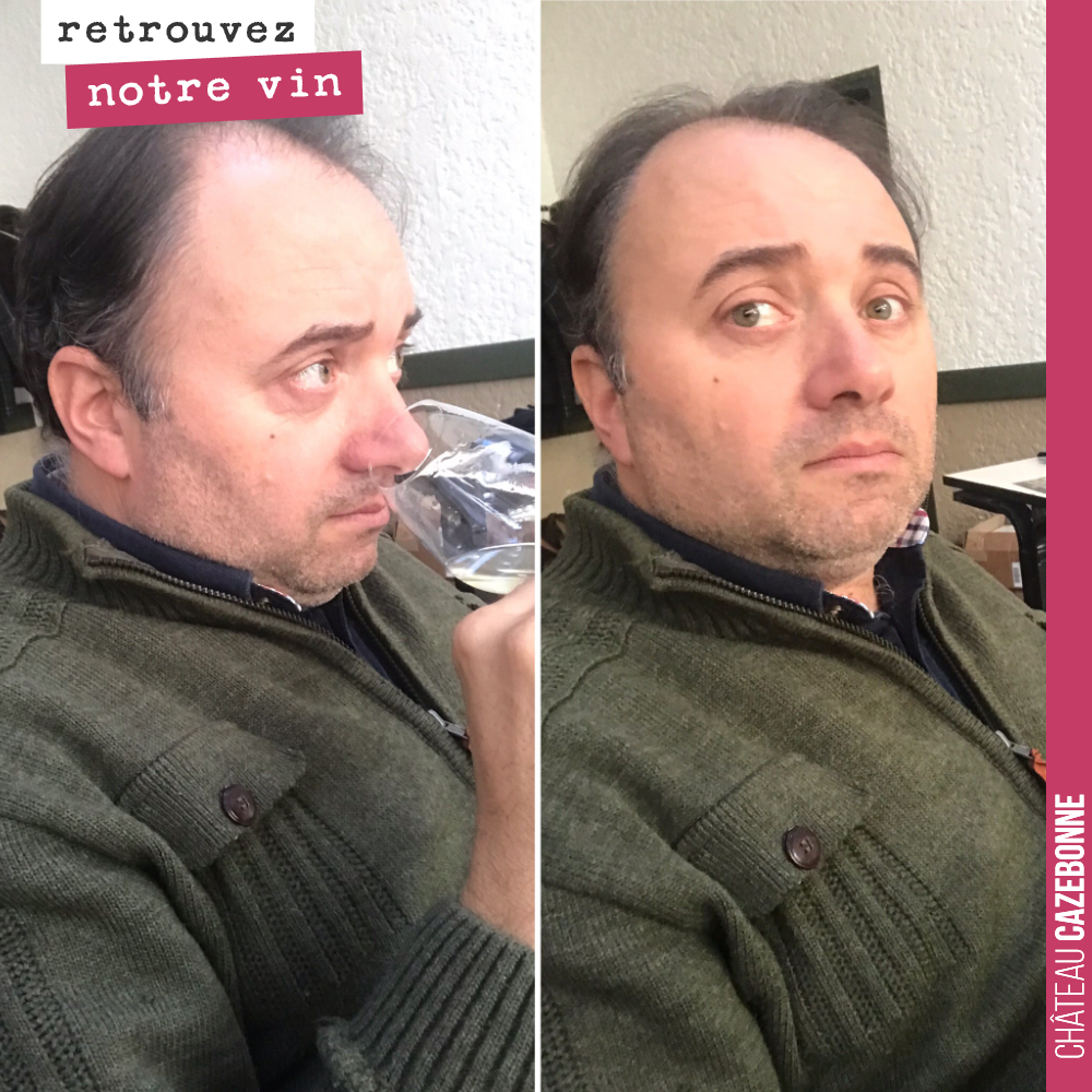 David semble perdu suite à la complexité de ce vin blanc, qu’il vient de déguster à la Rencontre des cépages modestes.
Pris sur le vif.