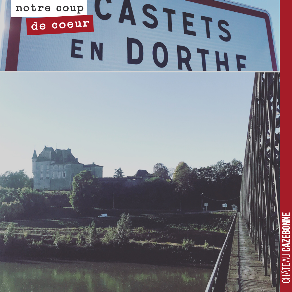 La région comporte de nombreuses merveilles à découvrir.
Ici le château de Castets en Dorthe qui surplombe l’arrivée du canal du midi dans la Garonne.
Photo prise depuis le pont Gustave Eiffel.