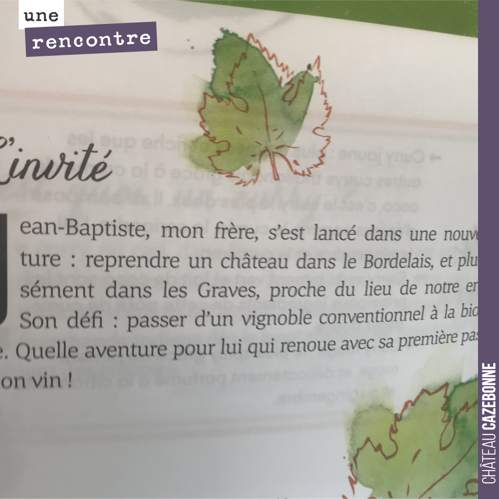 Mon frère Chef Damien m’a invité à venir parler de biodynamie dans son dernier livre aux Éditions Ducasse.
Sympathique attention et toujours un plaisir de parler de sujets qui nous passionnent.
L...