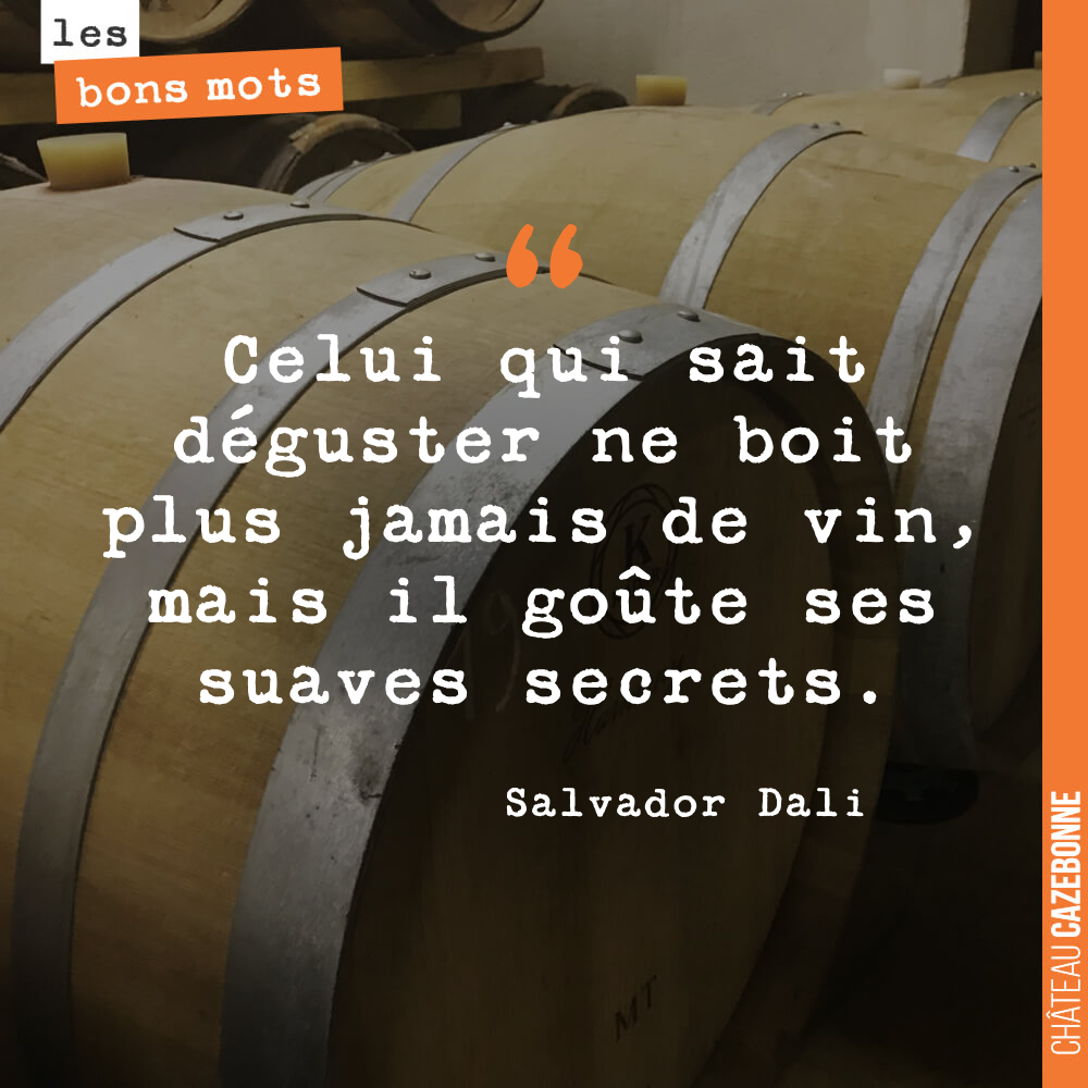 Celui qui sait déguster ne boit plus jamais de vin, mais il goûte ses suaves secrets.