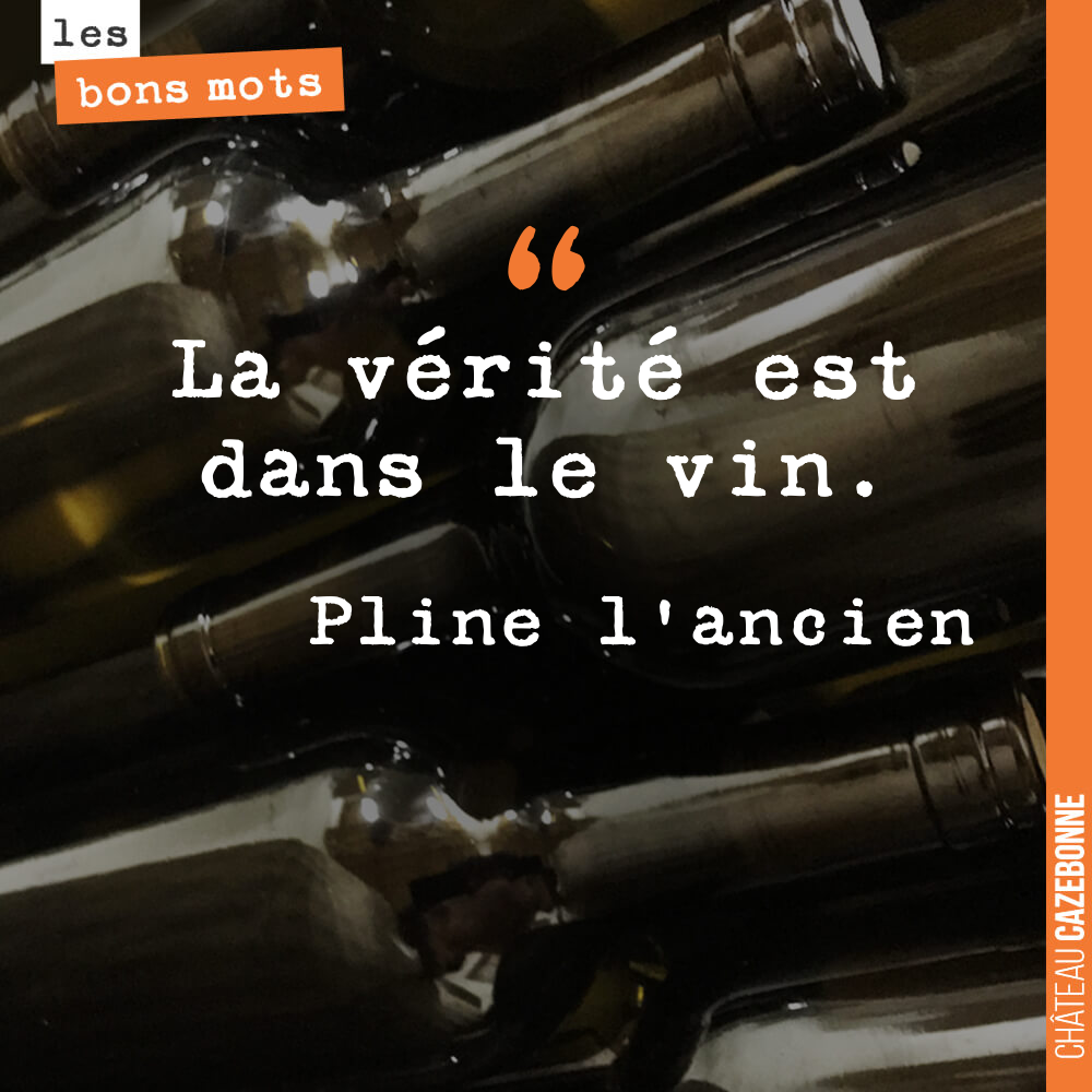 La vérité est dans le vin.