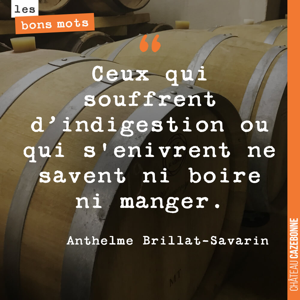 Ceux qui souffrent d'indigestion ou qui s'enivrent ne savent ni boire ni manger.