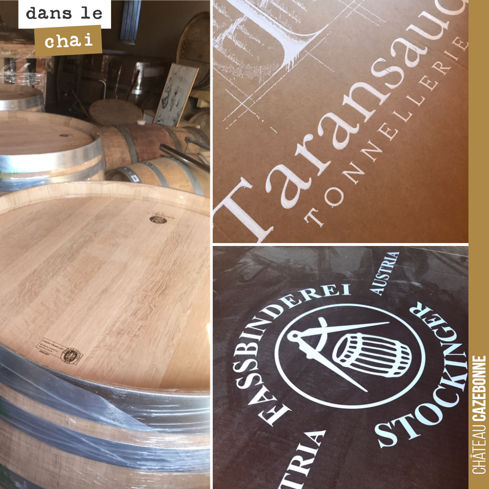 On a diversifié cette année les provenances de barriques : Taransaud, Sylvain, Stockinger, Tonnellerie de Marsannay... en privilégiant les barriques de grande contenance, de 400 et 500 litres. On v...