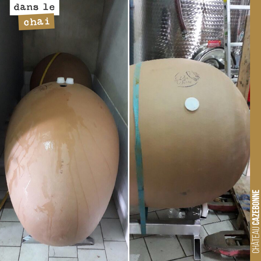 On va remplir ses œufs avec un jus de sauvignon bien mûr. On devrait vous proposer l’année une cuvée tout aussi confidentielle que délicieuse !
On a hâte de vous faire goûter cela !