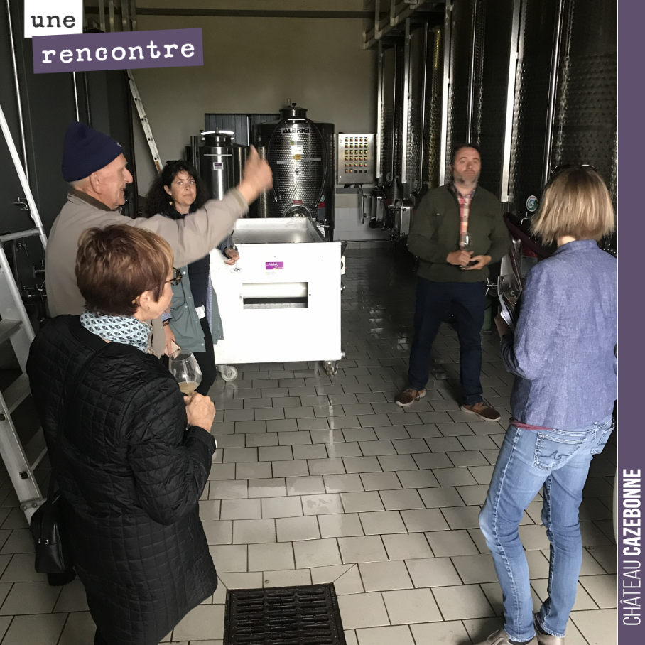 Quand un groupe d’américains vient nous rendre visite après avoir entendu parler de notre travail sur la replantation des cépages oubliés de Bordeaux.
Et bien, cela fait plaisir tout simplement...