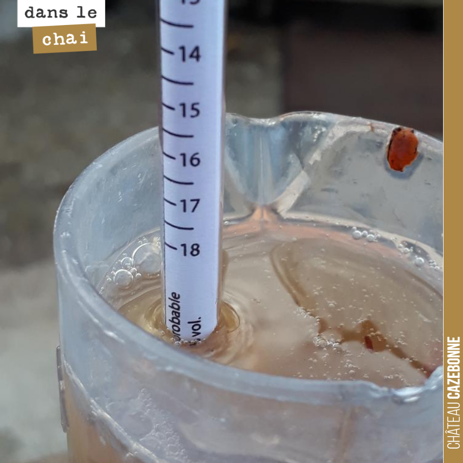 Le liquoreux de David à Mounissens a tellement de sucre que le mustimetre n’a pas assez de graduations.
Autour de 20 degrés d’alcool potentiel !