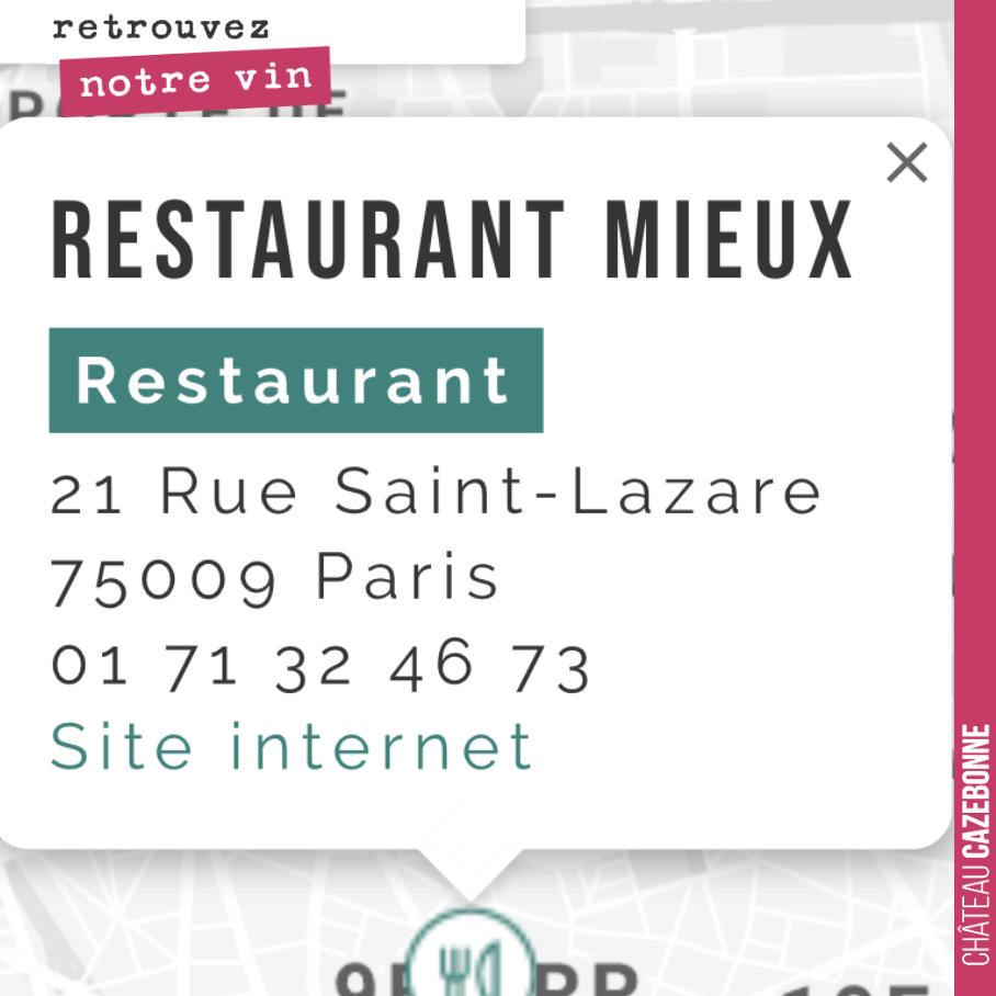 Retrouvez maintenant nos vins dans cette très belle adresse.
Les parisiens n’auront plus d’excuses s’ils n’ont pas déjà goûté nos vins !
