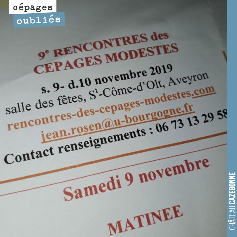 Une rencontre incontournable pour nous. Une centaine de vignerons qui viennent de partout en France pour faire partager les cépages qu’ils ont réhabilités. Des interventions de haut vol, de Marc-An...