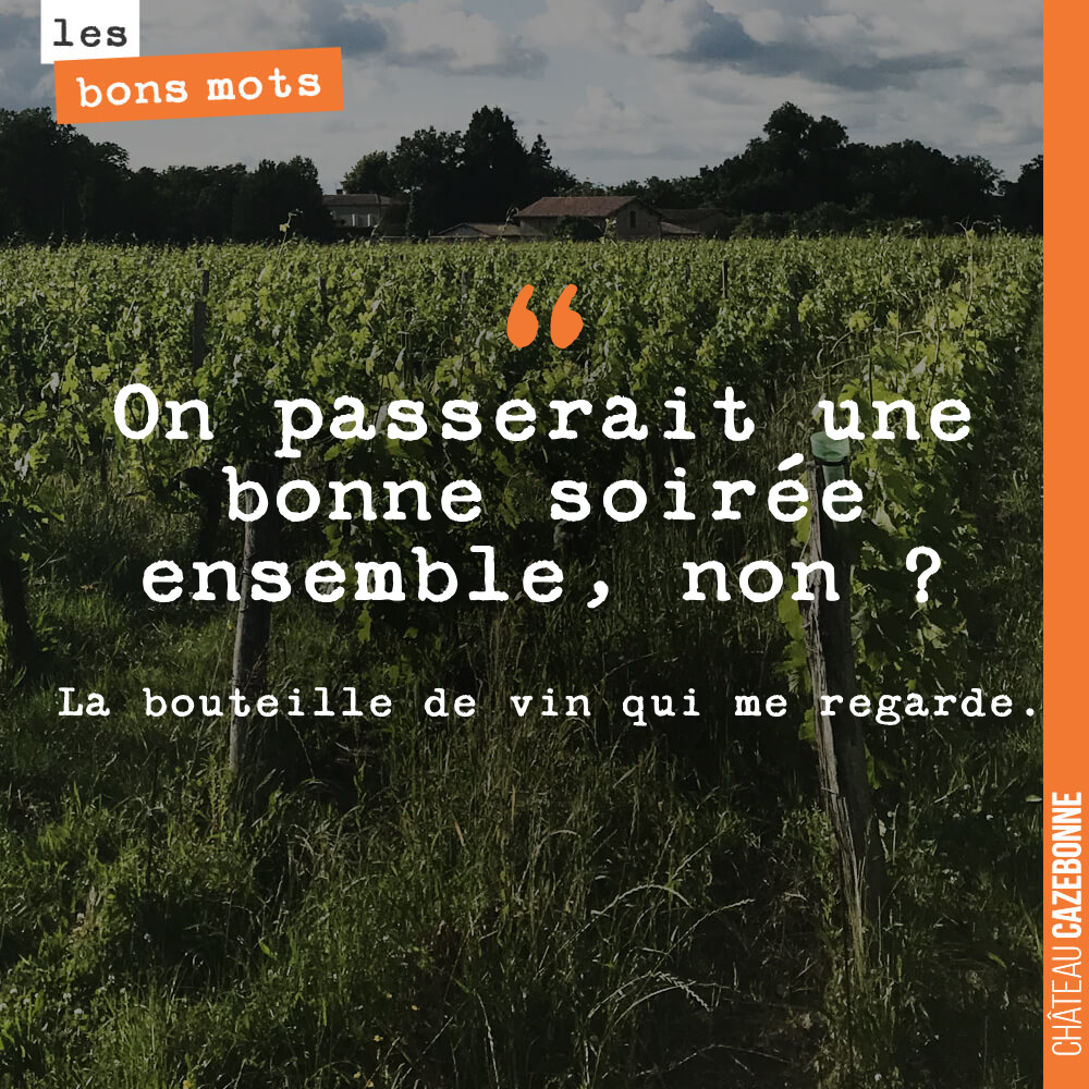 On passerait une bonne soirée ensemble, non ?