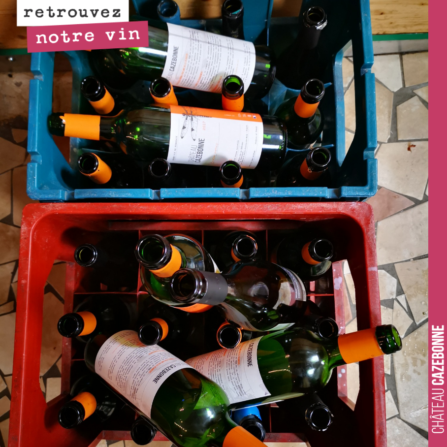 Quand on voit la poubelle de notre cuvée Entre amis, hier à 750g la table, Porte de Versailles, on se dit que notre vin plaît bien.