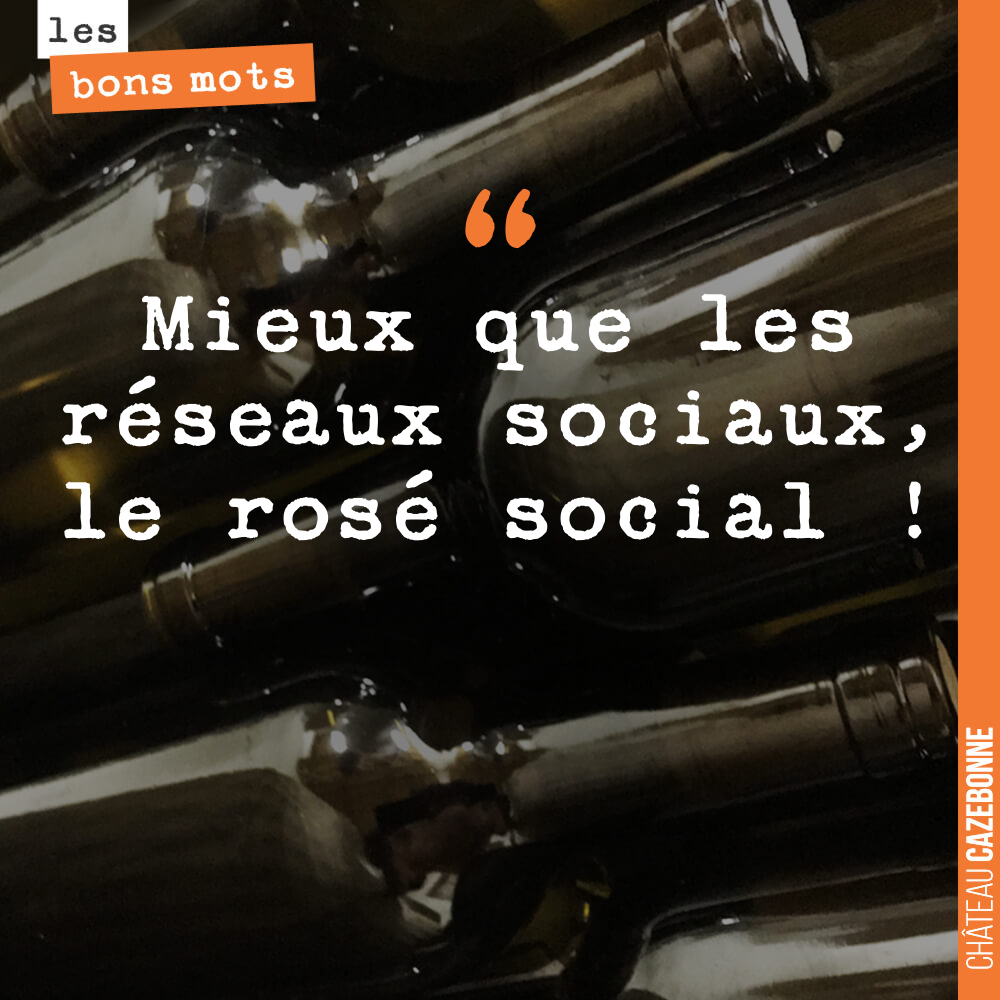 Mieux que les réseaux sociaux, le rosé social !