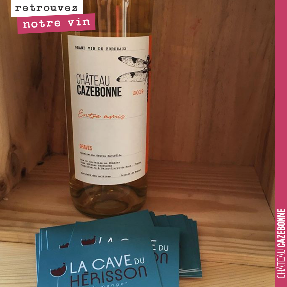 La Cave du Hérisson vient de référencer le blanc Entre amis de Cazebonne.
Amis du 15ème, n'hésitez pas à aller y faire un tour.
Cette cuvée est issue de 70% de semilon et 30% de sauvignon. Un cuv...