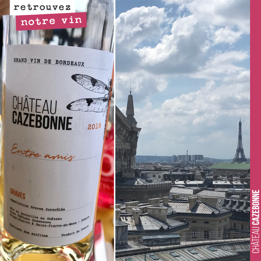 Boire une bouteille d’Entre amis blanc sur la Terrasse Rooftop des Galeries Lagayette à Paris, qui a réouvert mercredi !
On fait un beau métier, on ne va pas se plaindre. Et le vin a l’air de plai...