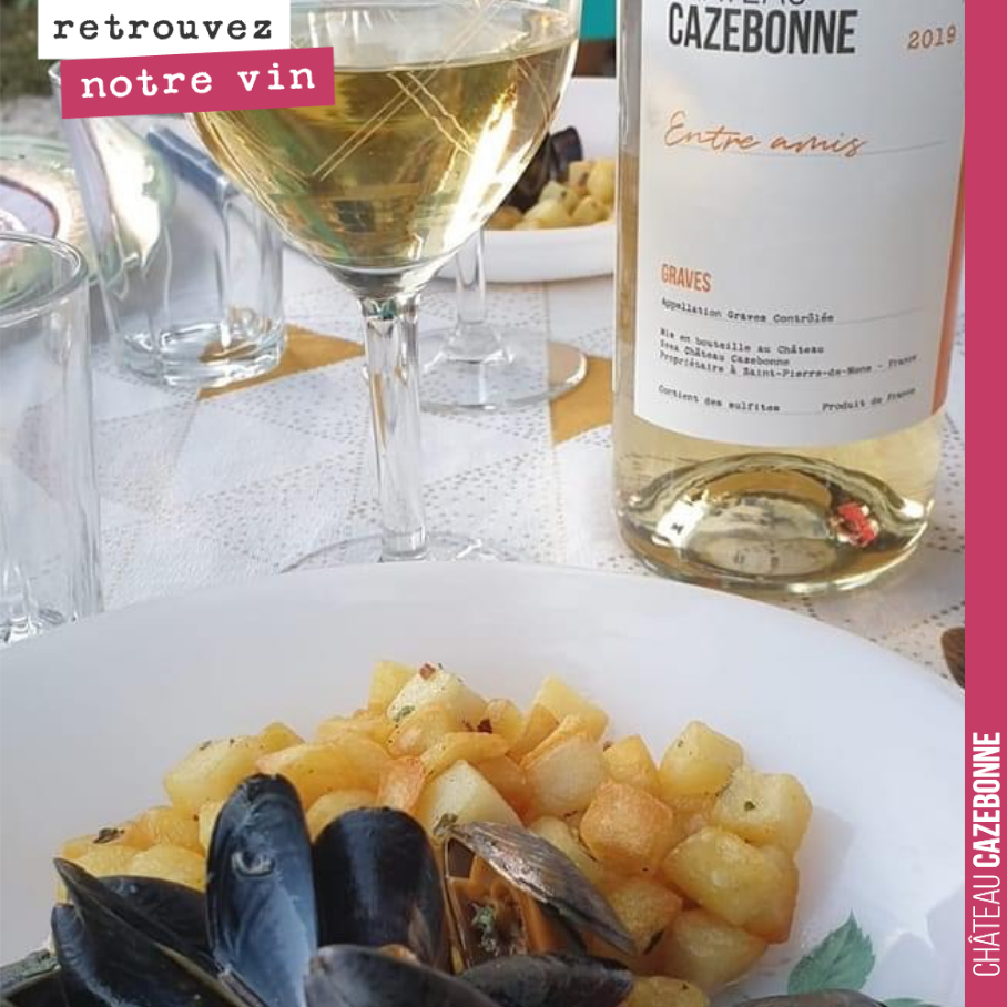 La cuvée Entre amis, cela fonctionne aussi avec de bonnes moules frites !
Continuez à nous envoyer vos photos !
On adore !