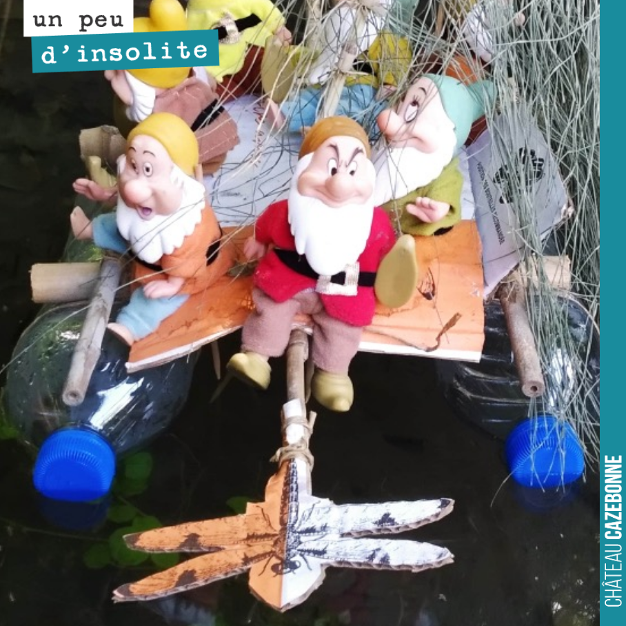 Merci à Francis pour ce radeau de la libellule avec en figure de proue, la libellule de Cazebonne, bien sûr !