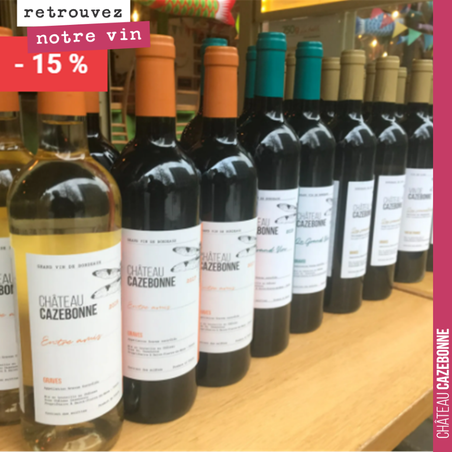 En cette période de confinement, nos cavistes partenaires restent ouverts. Leurs adresses par ici :
https://www.cazebonne.fr/partners
Pour ceux qui ne trouveraient pas de caviste à proximité (...