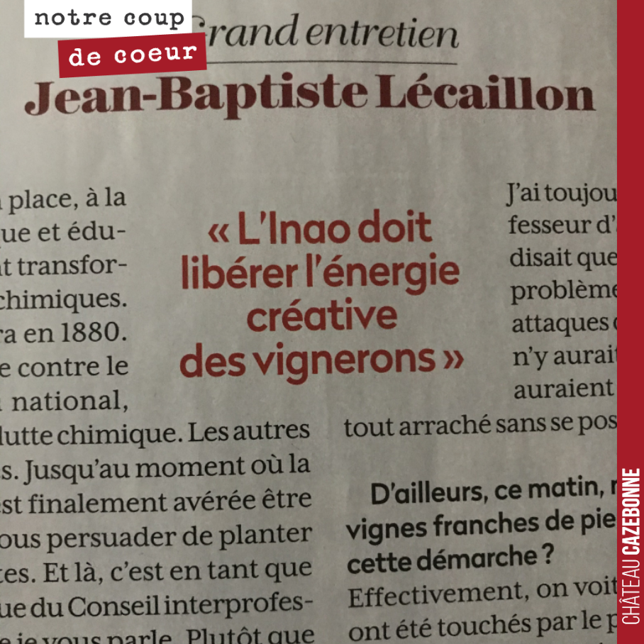 Passionnante interview dans la RVF de Jean-Baptiste Lécaillon, l’architecte de la cuvée Cristal chez Roederer. Intéressant de voir comment une grande maison évolue et se remet en cause, tant au niv...
