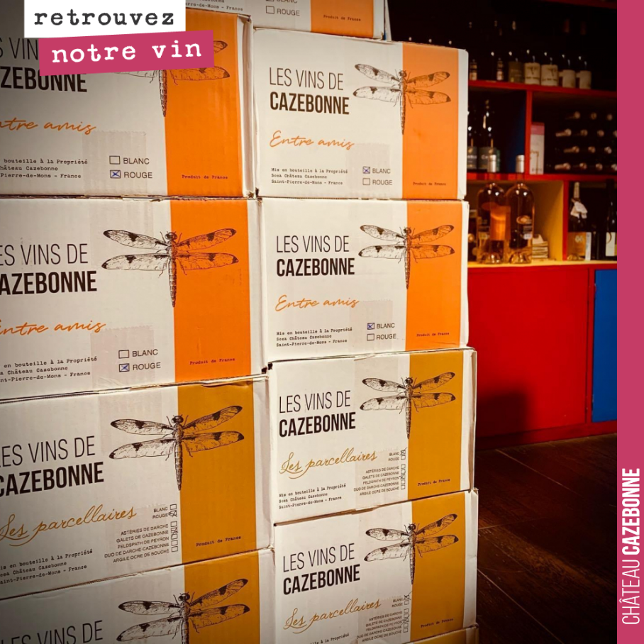 Retrouvez les vins de Cazebonne au marché de Menton, à la P’tite Cave.
Vous y serez bien accueilli par Ludo !