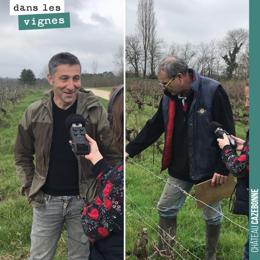 Vendredi, passionnante journée à la rencontre de vignerons qui ont fait le choix de cépages méconnus ou oubliés. Ici Henri Duporge, dans sa parcelle de Carménère et Frédéric Mallier, dans sa parcel...