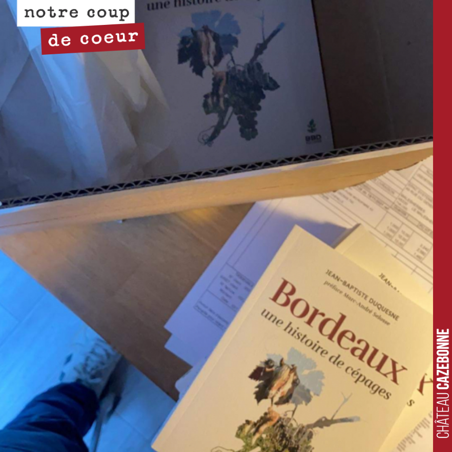 Ça y est, il existe !
J-6 avant la sortie de ‘Bordeaux, une histoire de cépages’, aux Éditions BBD.
Disponible dans toute bonne librairie !