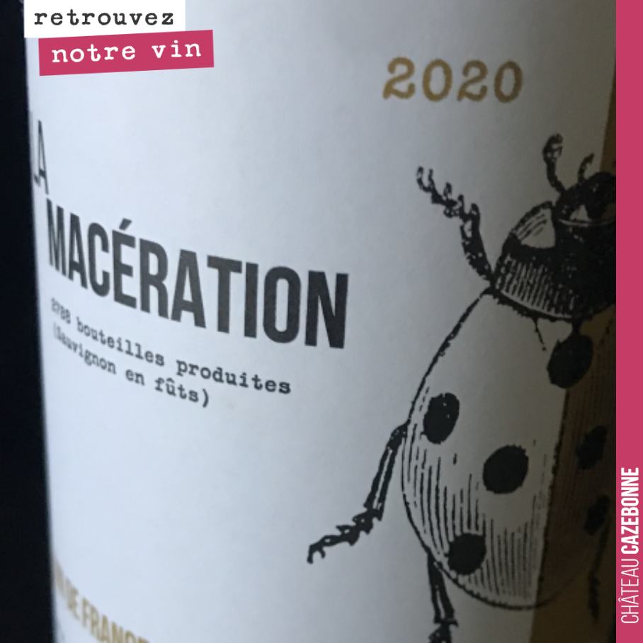 Sortie de notre millésime 2020 de notre vin de macération. La cuvée s’appelait l’année dernière Galets de Cazebonne car ce vin est issu de notre terroir de Cazebonne. On a simplifié cette année pou...